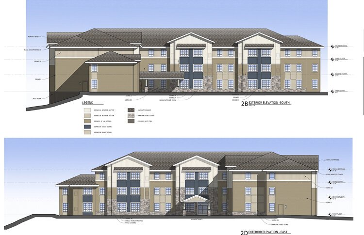 Thomas Street and Hazelwood Avenue Senior Apartments rendering